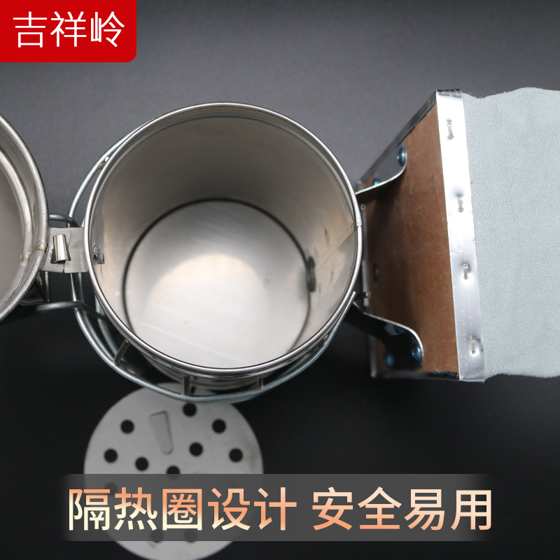 加厚不锈钢喷烟器养蜂工具蜜蜂熏烟器熏蜂驱蜂专用送54枚烟雾弹