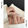 Fine glitter hollow plain ring multi-layered ring new gift