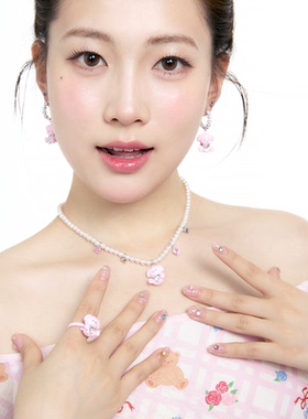 小狗多巴胺串珠项链夏日甜酷