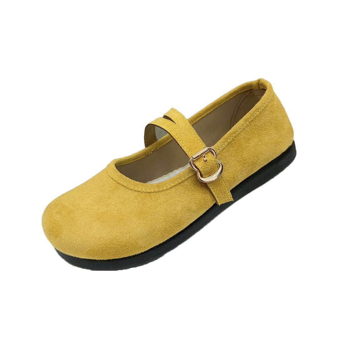 2026春季百搭休闲平底多巴胺豆豆鞋乐福鞋女布鞋透气软底一脚蹬,淘宝优惠券,粉丝福利购,淘宝优惠卷