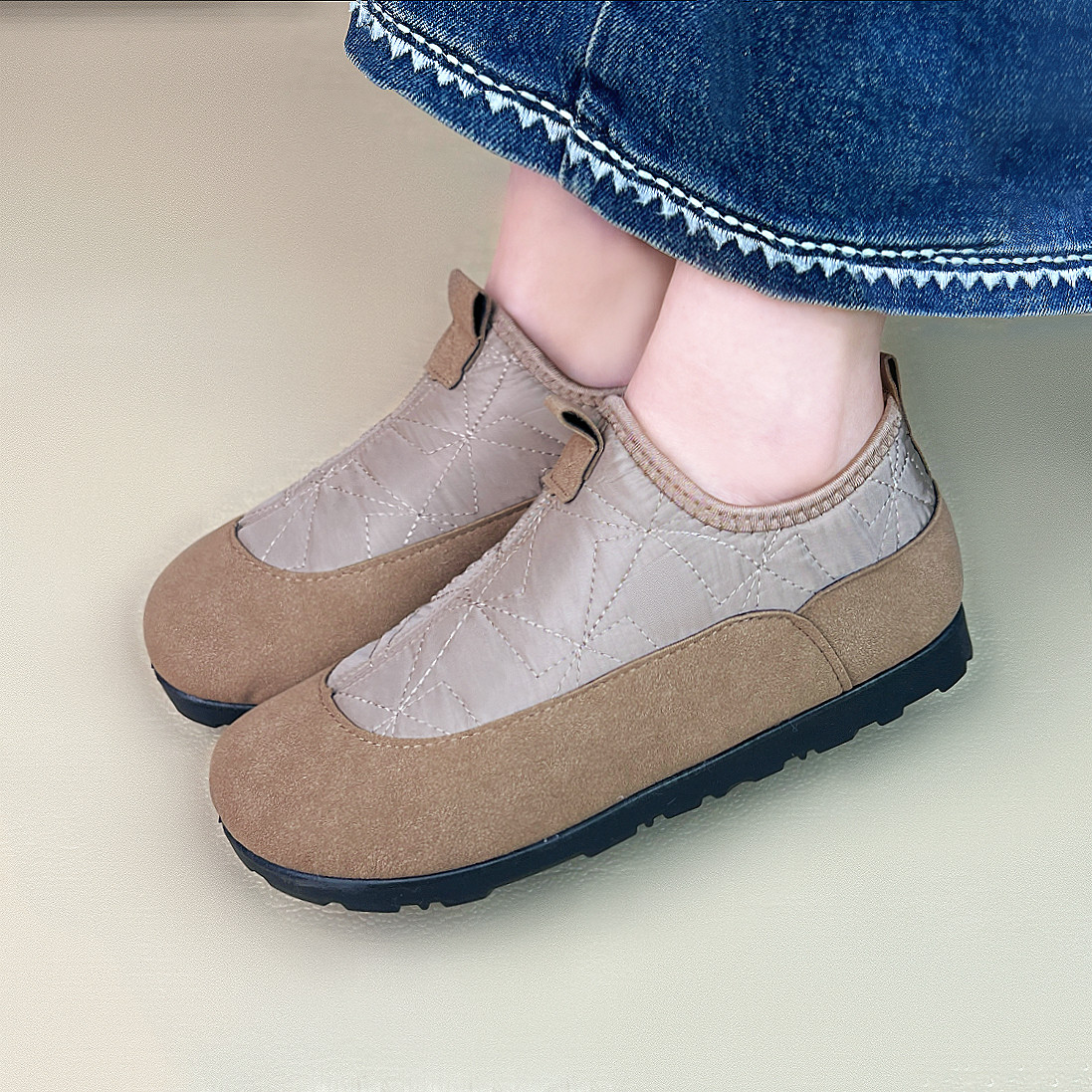 老北京布鞋女棉鞋冬季一脚蹬妈妈鞋子软底时尚雪地靴防滑百搭短靴,淘宝优惠券,粉丝福利购,淘宝优惠卷