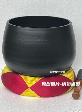台湾全黑加厚铜罄钵佛音碗