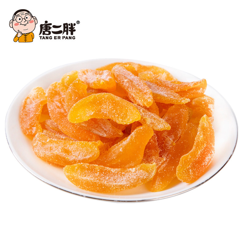 唐二胖黄桃干200g独立小包装水果干 唐二胖桃干