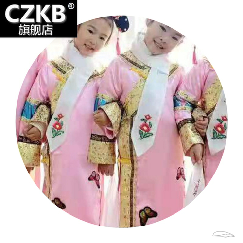 。有一个姑娘少儿舞蹈演出服格格驾到花间梦幼儿园小学六一表演服 - 图3