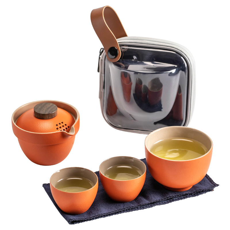 Jiangsu Travel Tea Set Quick Cup One Pot Three Cups