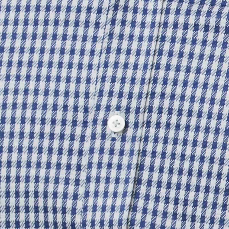 鲁泰CVC抗皱长袖衬衫男格子商务休闲中青年衬衣 - 图3