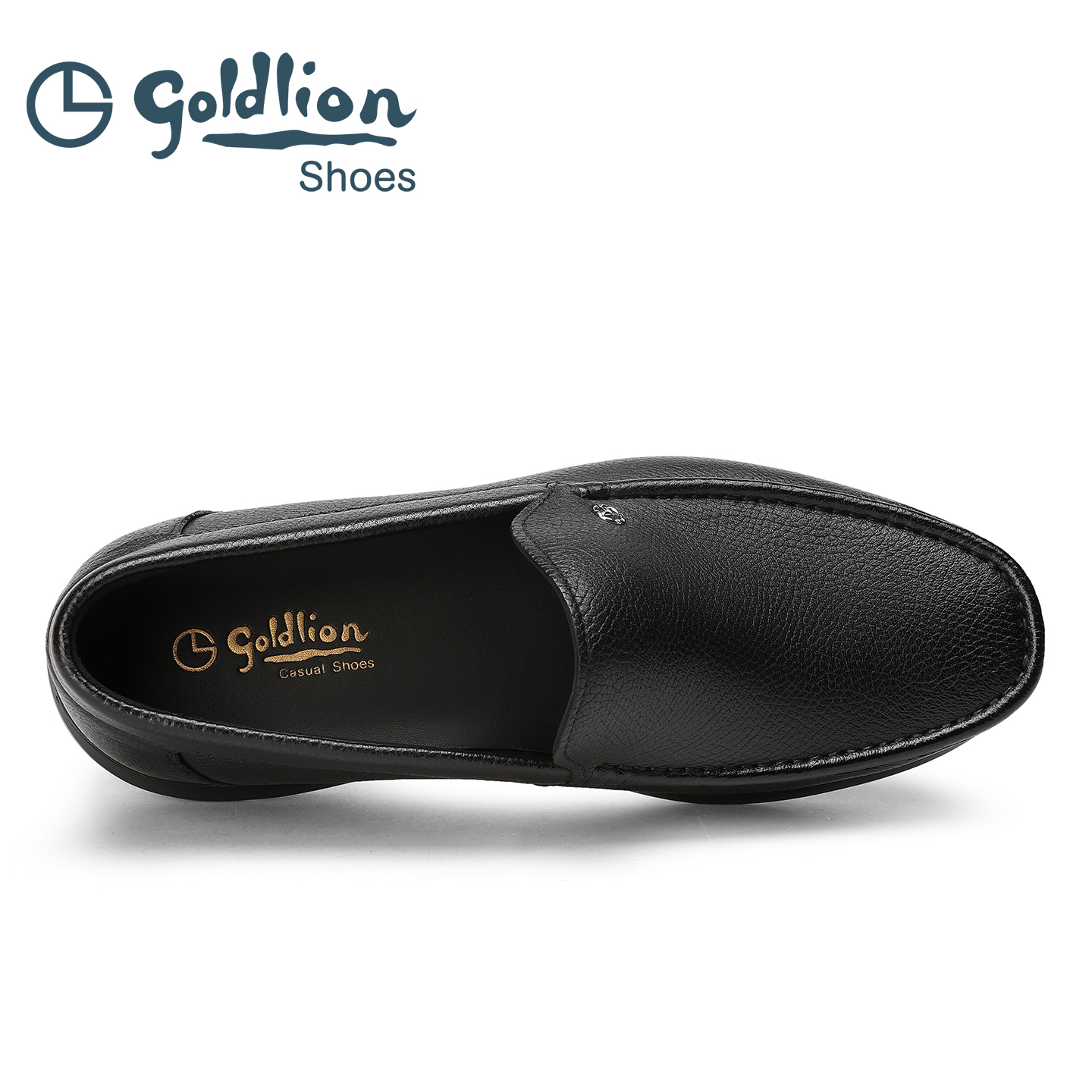 金利来男鞋2025新款羊皮乐福鞋一脚蹬舒适柔软轻便耐磨时尚百搭 - 图2