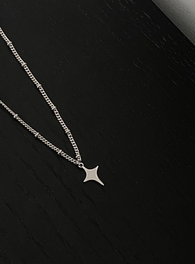 转运玄学|四芒星项链小众款吊坠