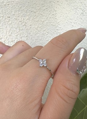 开启幸运～四叶草小众设计戒指