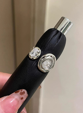 vintager中古银色古币戒指