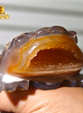 灵蟾晶舍｜沈万三｜天然玛瑙水晶金蟾摆件招财聚财赚钱装饰122