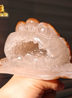 灵蟾晶舍｜事叶有成｜天然玛瑙水晶金蟾摆件招财聚财引贵仁进步22