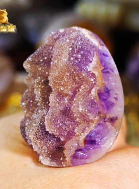灵蟾晶舍｜紫金软糖水晶龙蛋摆件手把件