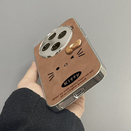 简约kt猫适用vivoy200i手机壳y300pro新款y78+皮质y100防摔vivoy53s77e男y76s女款vivoy73s70s情侣y52st1x - 图1