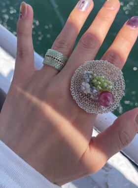 见春水果盘蕾丝戒指2026指环女