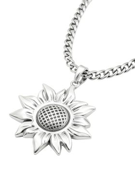 KWENS原创设计太阳花吊坠项链