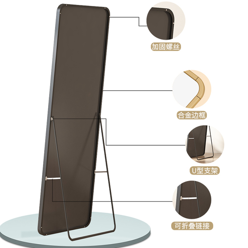 镜子穿衣镜落地家用壁挂贴墙女生卧室全身镜网红挂墙宿舍试衣镜