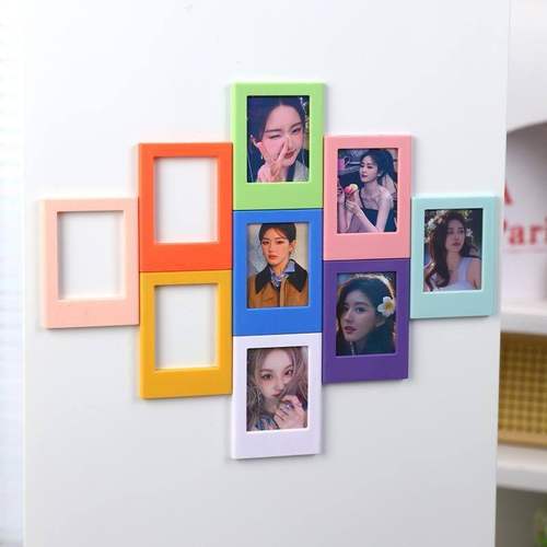 拼豆相框diy拼豆相框3寸磁吸相框自制拍立得照片冰箱贴情侣卧室摆 - 图2