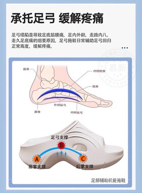 足底筋膜专用拖鞋炎垫弓矫