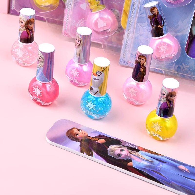 迪士尼冰雪儿童指甲油撕拉手撕水性无味宝宝女孩爱莎美甲化妆玩具,淘宝优惠券,粉丝福利购,淘宝优惠卷