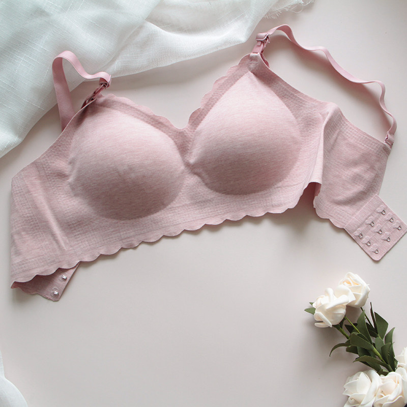 孕妇聚拢防下垂纯棉喂奶大码文胸 五彩孕期哺乳文胸