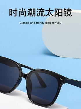 航空飞行护目偏光太阳镜2025新款超酷黑色方形墨镜女显脸小驾驶镜