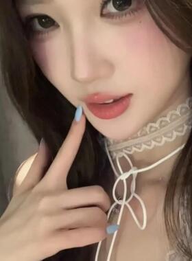 叠戴层次感简约设计蕾丝飘带细窄女春夏百搭锁骨颈带丝巾颈链项链