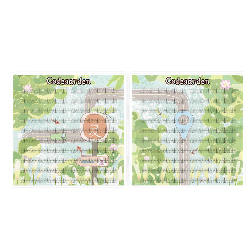 CODEGARDEN【四季绮梦】挽梦下睫毛自然透明梗分段式单簇假睫毛 - 图3