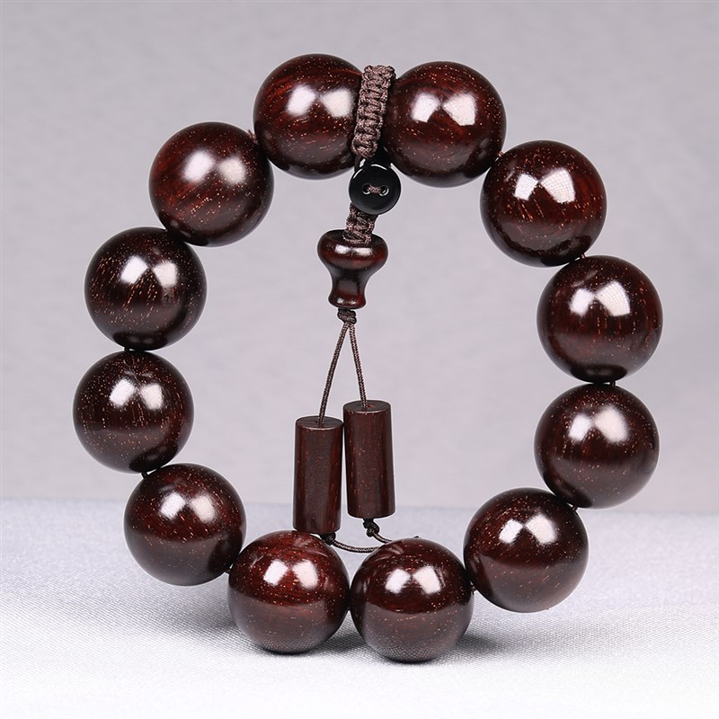 天然原木小叶紫檀实木手串男女款2.0老料满星佛珠手链文玩手串 - 图0