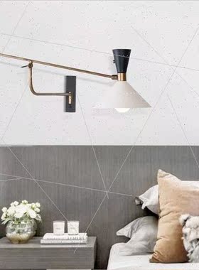 Modern minimalist wall lamp bedroom bedside lamp Scandinavia