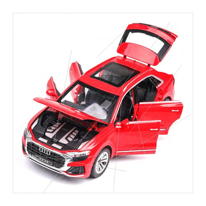 1:24 alloy car model Audi Q8 off-road car model wh sound lig - 图3