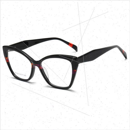 new cat eye flat glasses frame women plate Europe optical fr-图1