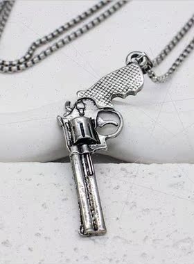 revolver pendant niche tide wh punk necklace men women fall