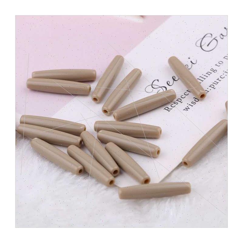 diy handmade beading accessories materials 5*25mm olive rice-图3