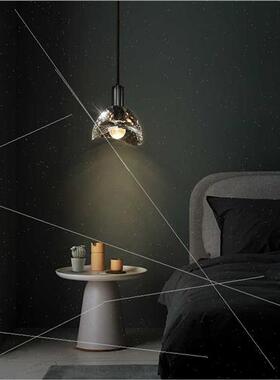 -modern minimalist light luxury crystal bedroom bedside copp