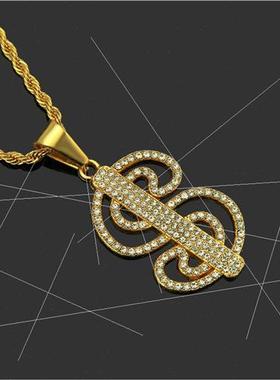 Jewelry Europe diamonds S letter men pendant necklace hip ho