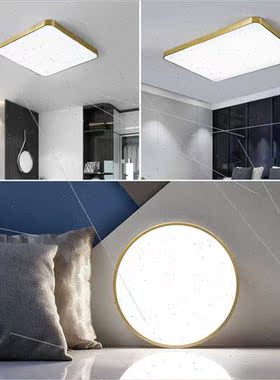 Ceiling light copper color led Scandinavian living room bedr