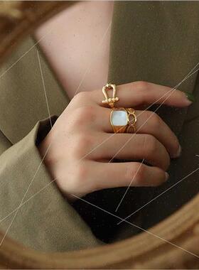 West Coast Hip Hop Threaded Skeleton Open Tanium Ring Electr