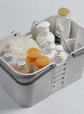 Plastic bathroom storage basket household large-capacy bathr