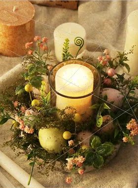 Home Natural Botanical Scandinavian Easter Eggs Creative Gla