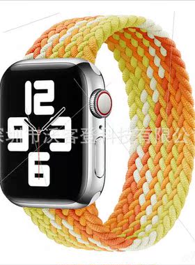 适用apple watch single loop nylon braided nylon strap apple