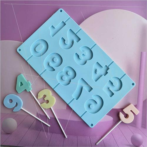 09 lollipops 401 chocolate silicone mold cake pudding desser - 图2