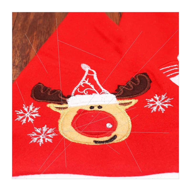 Christmas Party Decorations Adult Embroidered Santa Hat Seni - 图3