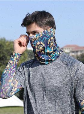 Summer UV mask ice sleeve set men sunscreen breathable ice s