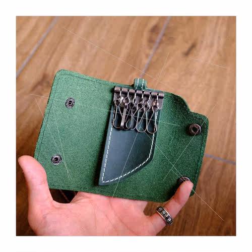 Fashion leisure simple key bag carry good thing Korean retro - 图3