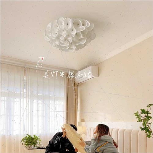 Full spectrum bedroom ceiling light cream wind French creati-图2