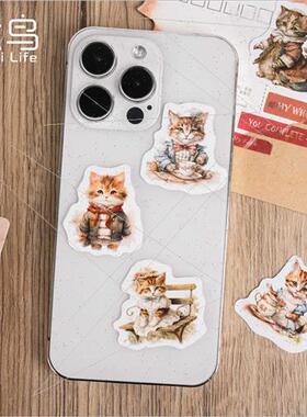 Europe sweet favor boxed stickers cute cartoon animals handb