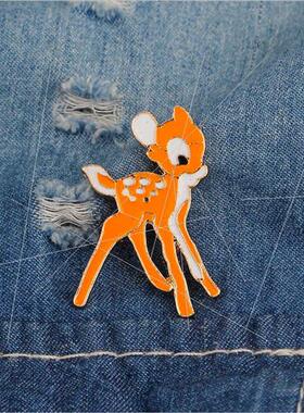 cartoon cute colorful elk pony fantasy unicorn brooch clothi