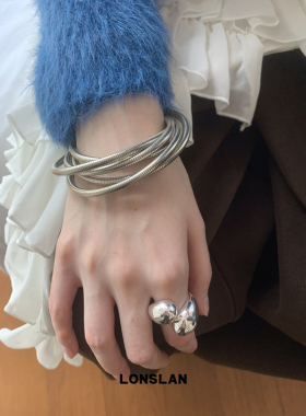 LONSLANACC重工银色手镯