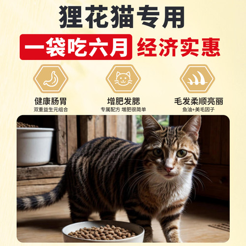 狸花猫猫粮专用10斤装成猫幼猫全价增肥发腮营养冻干经济实惠20kg - 图0